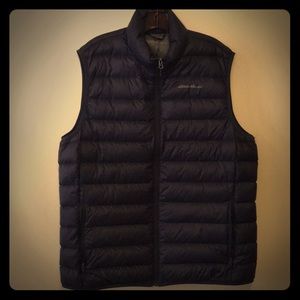 Navy Eddie Bauer down vest